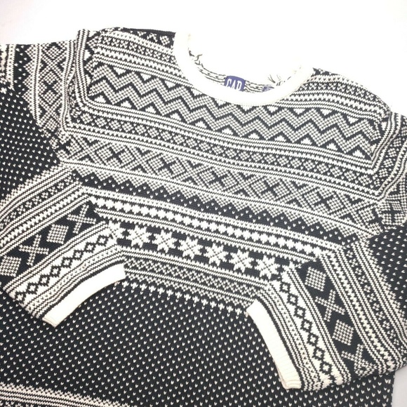 Vintage GAP Ski Sweater Fair Isle Size L - Picture 2 of 8